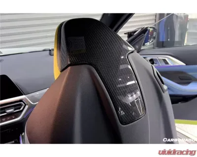 Carbonado DryCF OE Style UP Seat-Back Cover BMW M4 | M3 2021+ - DRYCF8485OE-USTC