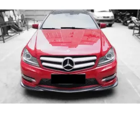 Carbonado CFRP AMG Style Front Lip Mercedes Benz W204 C-Class 2012-2014