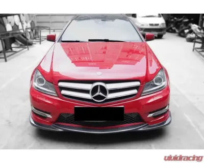 Carbonado CFRP AMG Style Front Lip Mercedes Benz W204 C-Class 2012-2014 - CF8493AMG.L
