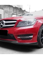 Carbonado CFRP AMG Style Front Lip Mercedes Benz W204 C-Class 2012-2014                                     - CF8493AMG.L - Image 4