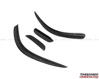 Carbonado CFRP BK Style Front Canard Mercedes Benz W204 C63 AMG 2012-2014 - CF8500OEM.CRD