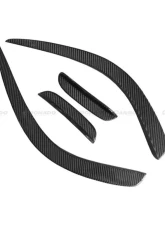 Carbonado CFRP BK Style Front Canard Mercedes Benz W204 C63 AMG 2012-2014                                     - CF8500OEM.CRD - Image 3