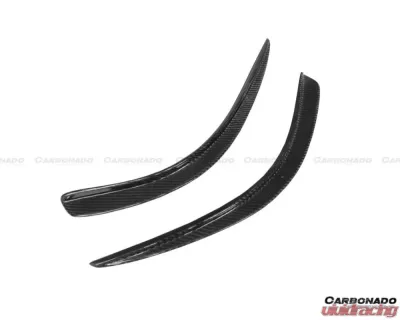 Carbonado CFRP BK Style Front Canard Mercedes Benz W204 C63 AMG 2012-2014 - CF8500OEM.CRD