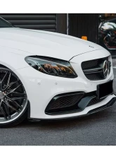 Carbonado CFRP Front Lip for Mercedes Benz W205 C63/S AMG Sedan 2015-2021 Black SS                                     - CF8502BKSS.FL - Image 8