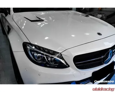 Carbonado CFRP BKSS Style Hood Mercedes Benz W205 C63 | S AMG 2015-2021 - CF8502BKSS2-H