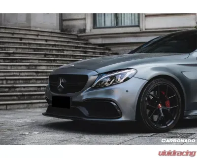 Carbonado CFRP Front Bumper Canards Mercedes Benz W205 C63 | S AMG 2015-2021 - CF8502OEM.CRD