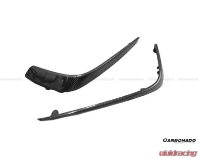 Carbonado CFRP Front Bumper Canards Mercedes Benz W205 C63 | S AMG 2015-2021 - CF8502OEM.CRD