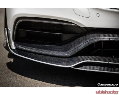 Carbonado CFRP Front Bumper Canards Mercedes Benz W205 C63 | S AMG 2015-2021 - CF8502OEM.CRD