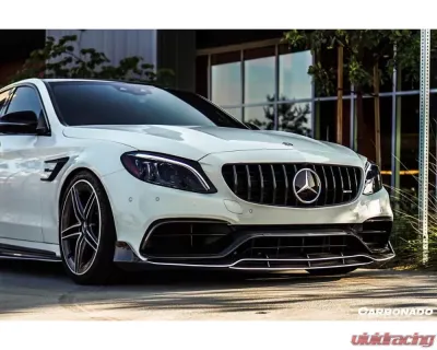 Carbonado CFRP Front Bumper Canards Mercedes Benz W205 C63 | S AMG 2015-2021 - CF8502OEM.CRD