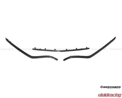Carbonado CFRP Front Bumper Accessory Set 6pcs for Mercedes Benz W205 C63/S AMG 2015-2021 - CF8502OEM.FL SET