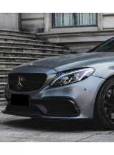 Carbonado CFRP Front Bumper Accessory Set 6pcs for Mercedes Benz W205 C63/S AMG 2015-2021                                     - CF8502OEM.FL SET - Image 16