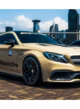 Carbonado CFRP Front Bumper Accessory Set 6pcs for Mercedes Benz W205 C63/S AMG 2015-2021                                     - CF8502OEM.FL SET - Image 6