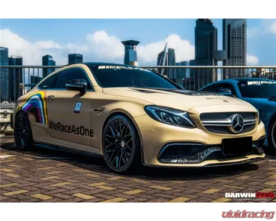 Carbonado CFRP Front Bumper Accessory Set 6pcs for Mercedes Benz W205 C63/S AMG 2015-2021 - CF8502OEM.FL SET