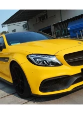 Carbonado CFRP Front Bumper Accessory Set 6pcs for Mercedes Benz W205 C63/S AMG 2015-2021                                     - CF8502OEM.FL SET - Image 9