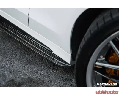 Carbonado CFRP Side Skirts Extension Add On Lip Mercedes Benz W205 C63 | S AMG 2015-2021 - CF8502OEM.SSC