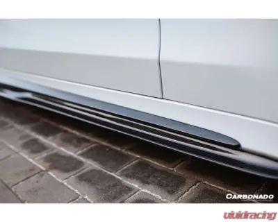 Carbonado CFRP Side Skirts Extension Add On Lip Mercedes Benz W205 C63 | S AMG 2015-2021 - CF8502OEM.SSC