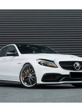 Carbonado CFRP Side Skirts Extension Add On Lip Mercedes Benz W205 C63 | S AMG 2015-2021                                     - CF8502OEM.SSC - Image 16