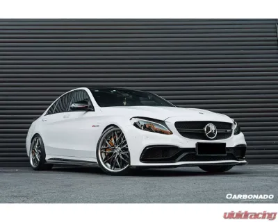 Carbonado CFRP Side Skirts Extension Add On Lip Mercedes Benz W205 C63 | S AMG 2015-2021 - CF8502OEM.SSC