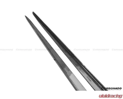 Carbonado CFRP Side Skirts Extension Add On Lip Mercedes Benz W205 C63 | S AMG 2015-2021 - CF8502OEM.SSC