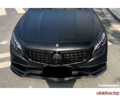 Carbonado CFRP OE Style Front Bumper Outer Trim for Mercedes Benz C217 S63/S65 AMG 2014-2017 - CF8506OEM.FL
