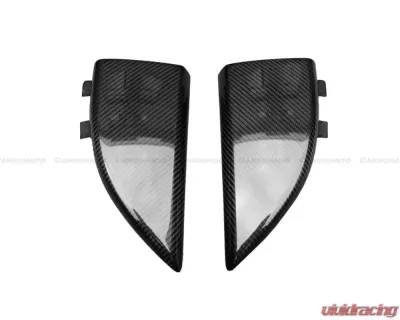 Carbonado FGCF OE Style Rear Bumper Caps Mercedes Benz C217 S63 | S65 AMG 2014-2021 - FGCF8506OEM.RBCA