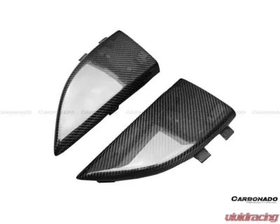 Carbonado FGCF OE Style Rear Bumper Caps Mercedes Benz C217 S63 | S65 AMG 2014-2021 - FGCF8506OEM.RBCA