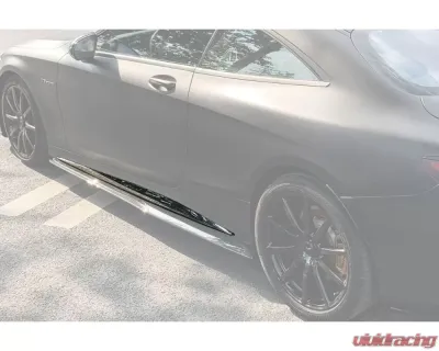 Carbonado CFRP OE Style Side Skirts Extension Add On Lip Mercedes Benz C217 S63 | S65 AMG 2014-2021 - CF8506OEM.SSC