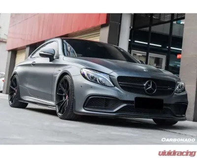 Carbonado CFRP BKSS Style Front Lip for Mercedes Benz W205 C63/S AMG Coupe 2015-2021 - CF8509BKSS.FL