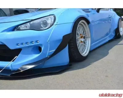 Carbonado CFRP RBY2 Style Front Bumper Canards - 2pc Scion | Toyota | Subaru 2012-2020 - CF8876RBY-2.FB-CRD