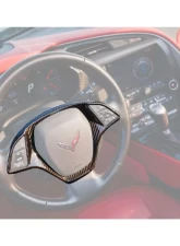 Carbonado DryCF Dry interior Steering Wheel Cover Trim Chevrolet Corvette C7 Z06 Grandsport 2013-2019                                     - CF8993OEM-INTR-10 - Image 4