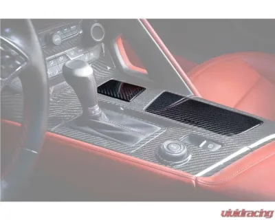 Carbonado DryCF Dry Cup Holder Cover Panel Trim Chevrolet Corvette C7 Z06 Grandsport 2013-2019 - CF8993OEM-INTR-4