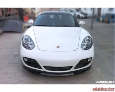 Carbonado Carbon Fiber Reinforced Plastic Front Lip for Porsche Cayman 987 2009-2012 - CF9314EM.L