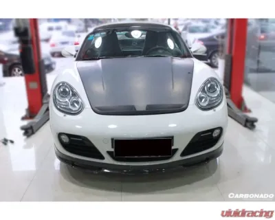 Carbonado Carbon Fiber Reinforced Plastic Front Lip for Porsche Cayman 987 2009-2012 - CF9314EM.L