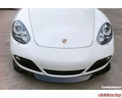 Carbonado CFRP TEK Style Front Lip for Porsche Cayman 987 (2009-2012) - CF9314TEK.L