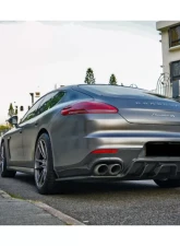 Carbonado CFRP BS-Sport Style Rear Diffuser Porsche Panamera 970.2 2013-2016                                     - CF9319BS-RL - Image 10