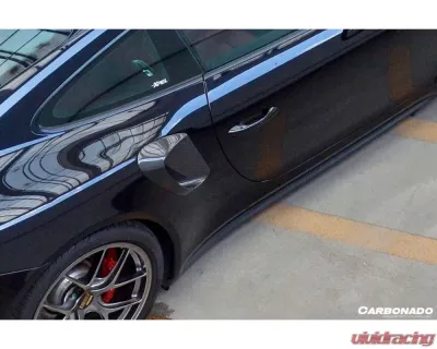 Carbonado CFRP GT2RS Style Quarter Panel Side Scoops Porsche 991 Turbo | S 2013-2019 - CF9320GT2-QPS