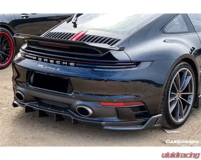 Carbonado FGCF SD-Sport Design Rear Lip Porsche 911 992 2019-2023 - FGCF9327SDOEM-RD