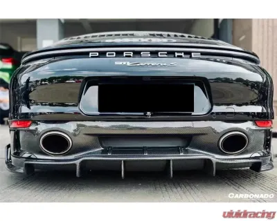 Carbonado FGCF SD-Sport Design Rear Lip Porsche 911 992 2019-2023 - FGCF9327SDOEM-RD