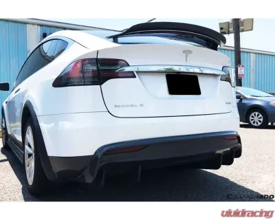 Carbonado CFRP RZS Style Rear Diffuser Tesla X SUV 2019-2021 - CF9402RZS-2.RD
