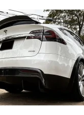 Carbonado CFRP RZS Style Rear Diffuser Tesla X SUV 2019-2021                                     - CF9402RZS-2.RD - Image 12
