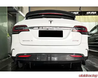 Carbonado CFRP RZS Style Rear Diffuser Tesla X SUV 2019-2021 - CF9402RZS-2.RD