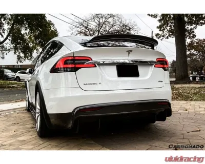 Carbonado CFRP RZS Style Rear Diffuser Tesla X SUV 2019-2021 - CF9402RZS-2.RD