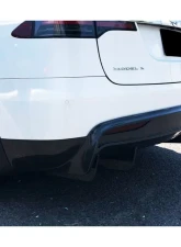 Carbonado CFRP RZS Style Rear Diffuser Tesla X SUV 2019-2021                                     - CF9402RZS-2.RD - Image 9