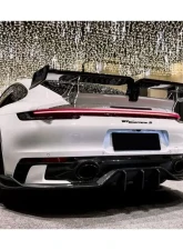 Carbonado CFRP TA Style Trunk Spoiler Wing Porsche 911 992 Carrera | S | 4 | 4S 2019-2023                                     - CF992TA-W - Image 2