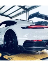 Carbonado CFRP TA Style Trunk Spoiler Wing Porsche 911 992 Carrera | S | 4 | 4S 2019-2023                                     - CF992TA-W - Image 4