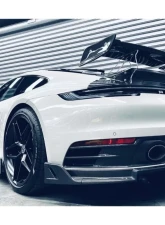 Carbonado CFRP TA Style Trunk Spoiler Wing Porsche 911 992 Carrera | S | 4 | 4S 2019-2023                                     - CF992TA-W - Image 5