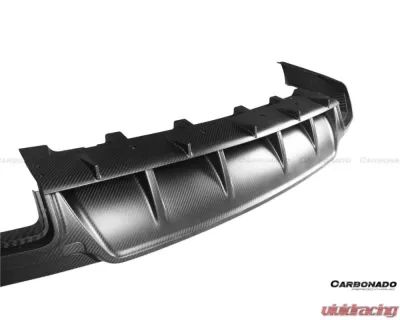 Carbonado CFRP OD Style Rear Diffuser Lip w/o Exhaust Tips Maserati Levante Modena | GT 2017-2022 - CFLevanteOD-RL