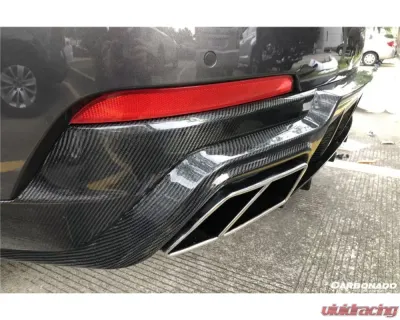 Carbonado CFRP OD Style Rear Diffuser Lip w/o Exhaust Tips Maserati Levante Modena | GT 2017-2022 - CFLevanteOD-RL