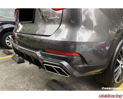 Carbonado CFRP OD Style Rear Diffuser Lip w/o Exhaust Tips Maserati Levante Modena | GT 2017-2022 - CFLevanteOD-RL
