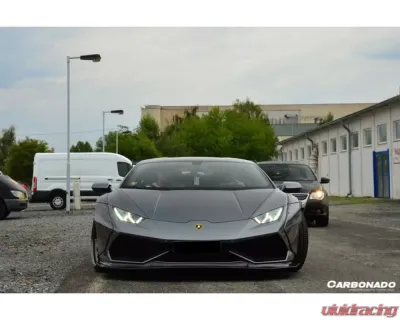 Carbonado Carbonado DryCF DE Style Front Lip for Lamborghini Huracan LP610 2015-2020 - DRYCF5556LB-FL